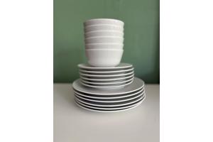 18 delig servies set wit - Flitighet