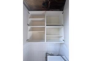 Dubbele bovenkast h104, b120, d34 wit laminaat