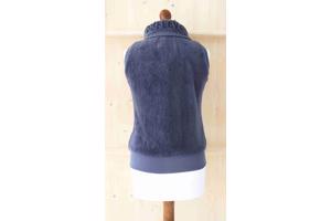 Fleece vest - bodywarmer, middelblauw, maat XS (nieuw)