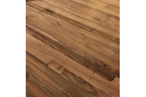 Ovale teakhouten eettafel 220x110 inclusief onderstel