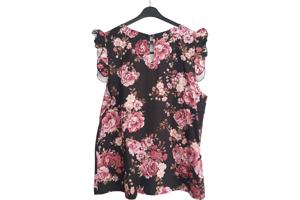 mouwloos luchtig shirt bloemen L