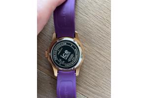 Paarse ICE WATCH met rosé metalen kast
