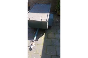 Bagage-aanhangwagentje met veel ruimte