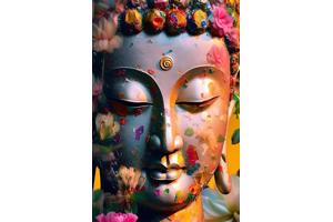 nr 2006 Diamond Painting boedah bloem 50x40cm (rond)
