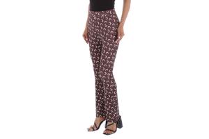 Bruine flair broek halve maantjes S/36