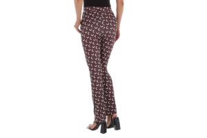 Bruine flair broek halve maantjes S/36