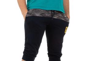 Nanqier heren korte broek donkerblauw grijs S