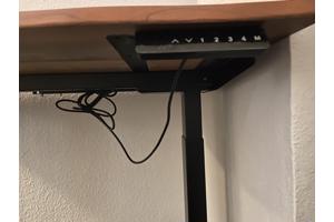 Tafel elektrisch zit-sta bureau Solido massief Eiken