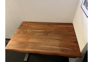 Tafel elektrisch zit-sta bureau Solido massief Eiken