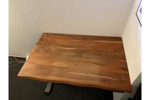 Tafel elektrisch zit-sta bureau Solido massief Eiken