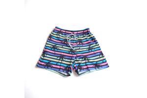 Zwembroek - short meerkleurig met palmbomen S