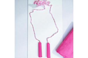 Springtouw roze lengte 2.20M