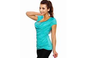 Top sierketting turquoise, zwart of wit, 1 maat 34/40 Nieuw