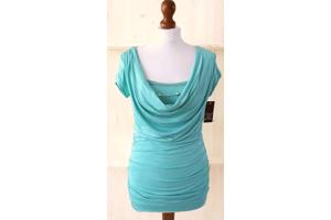 Top sierketting turquoise, zwart of wit, 1 maat 34/40 Nieuw