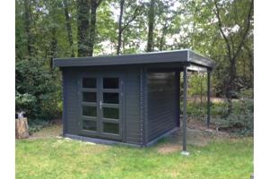 Blokhut 331M met overkapping