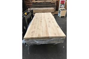 Rustiek Eiken boomstam tafelbladen te koop