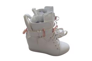 Lucky Shoes sleehak schoenen slotjes wit rose 37