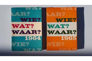 32 boeken WIE WAT WAAR 1947 - 1984