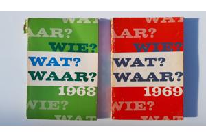 32 boeken WIE WAT WAAR 1947 - 1984
