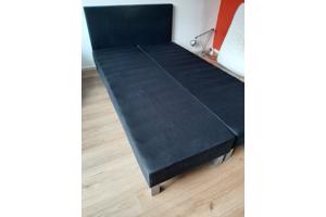 lattenmatrasbodem met poten 60 x 200 (2x) met hoofdbord IKEA