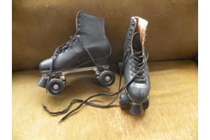 Roller Skates zwart leer maat 43