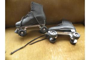 Roller Skates zwart leer maat 43