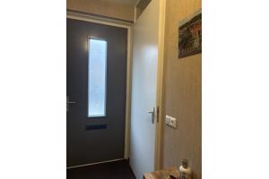 Toilet-badkamer deur met beslag wit , nieuw