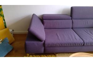 Moderne 2,5/3 zitsbank donkerpaars