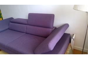 Moderne 2,5/3 zitsbank donkerpaars