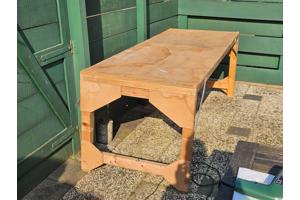 Uitklapbare tafel (205 x 80 x 75 cm)