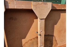 Uitklapbare tafel (205 x 80 x 75 cm)