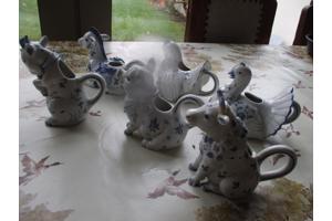 Vintage Porseleinen Melkkannetjes