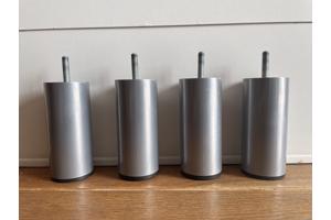 Grijze poef van Ikea (Klippan)