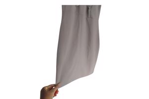 Stretchy veter jurk grijs L