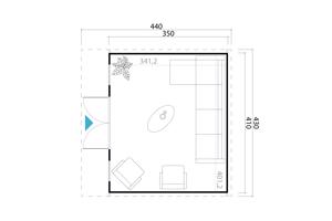 Nieuw modern tuinhuis Sicily 1