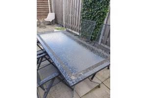 Granieten tuintafelblad