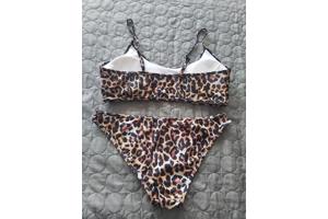 Bikini panter print bruin creme XL