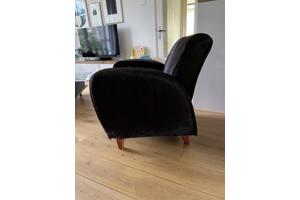 Fauteuil met koeienhuid