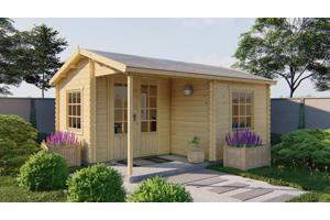 Blokhut - Tuinhuis Johan | 34 mm | vuren onbehandeld