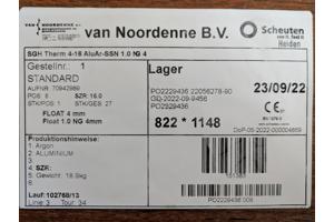 HR++ glas 82 x 115 cm