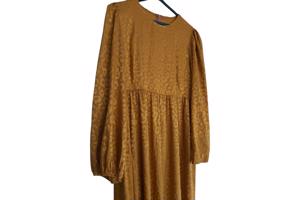 Oranje panterprint jurk XL