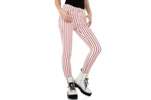 Redial Denim Paris skinny jeans wit rood S