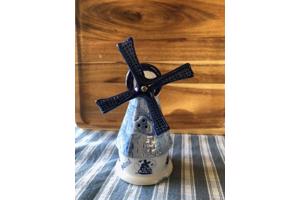 Set Vaas Delfts Blauw  en Molen beide Handwerk