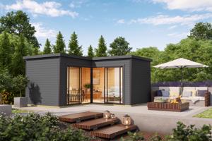 NIEUW modern houten tuinhuis Domeo 6 Set