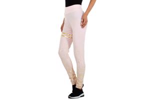 Holala stretchy legging lichtroze goud glitter L/XL