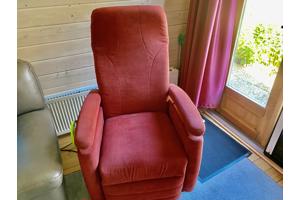 Sta op stoel Italiaanse leren bank plus Fauteuil in een €950