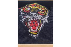 Skull muts tiger glitter one size 14 jaar - 99+ jaar.