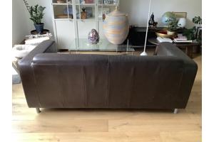 Bank pull up leer bruin, 2,5 zits