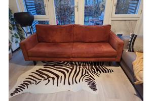 Bank bruin roestkleur 3 zit