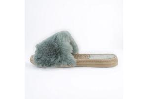 NN152 Givana Fluffy slippers groen 38